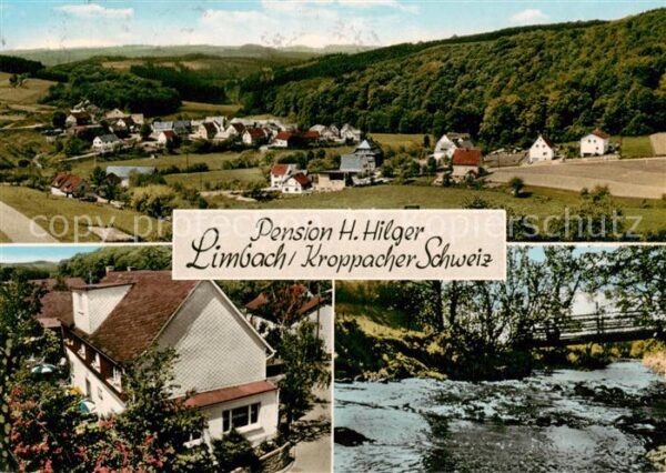 Limbach Kroppach Gesamtansicht u. Privatpension Kroppacher Schweiz