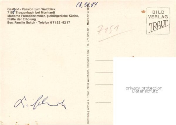 Trauzenbach Gasthof-Pension zum Waldblick Aussenansicht – Bild 2