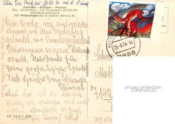 Wolpadingen Gasthaus Hirschen Innen- u. Aussenansicht – Bild 2