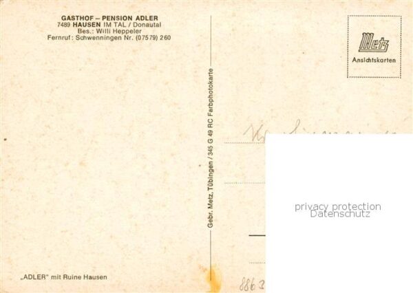 Hausen Tal  Gasthof-Pension Adler Aussenansicht – Bild 2