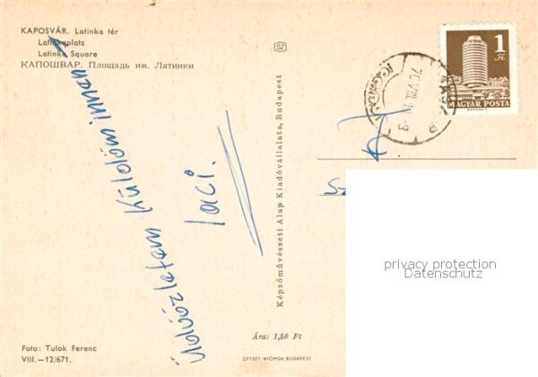 Kaposvar HU Latinkaplatz – Bild 2