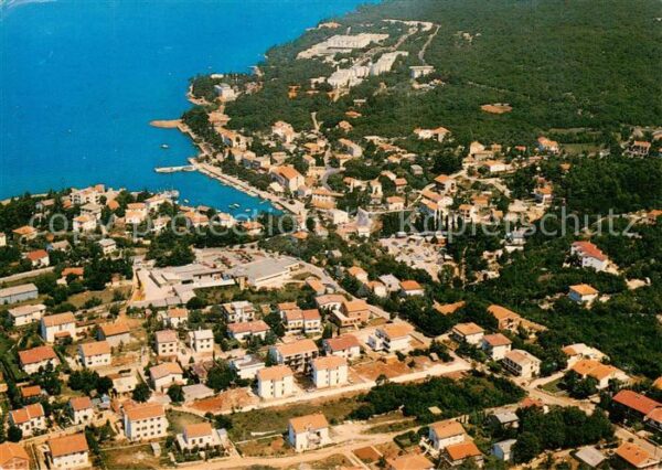 Malinska Haludovo Croatia Fliegeraufnahme Gesamtansicht