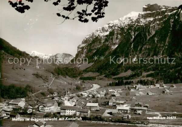 Mellau Vorarlberg Gesamtansicht m. Kanisfluh