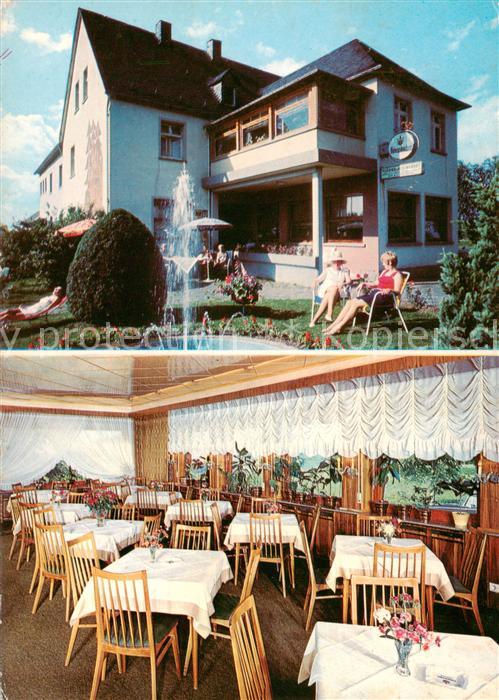 Gammelshausen Hunsrueck Restaurant-Pension Haus Waldesruh Innen- u. Aussenansich