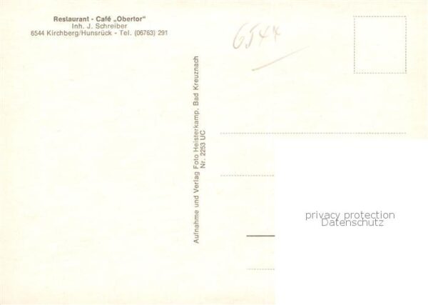 Kirchberg Hunsrueck Restaurant-Cafe Obertor – Bild 2