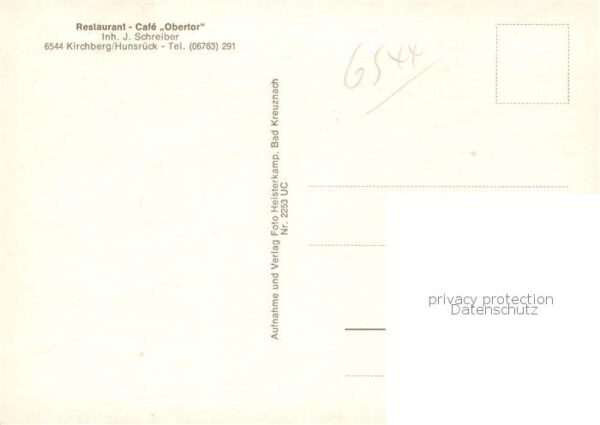 Kirchberg Hunsrueck Restaurant-Cafe Obertor – Bild 2
