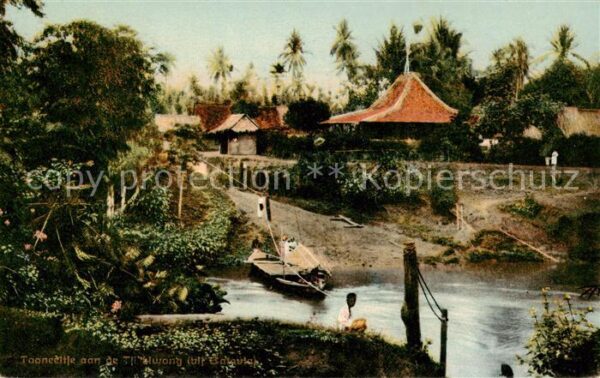 Batavia Indonesia Partie am Wasser