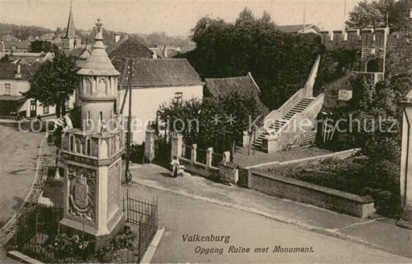 Valkenburg aan de Geul Opgang Ruine met Monument