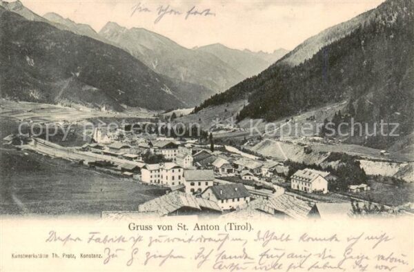 St Anton Arlberg AT Gesamtansicht Panorama