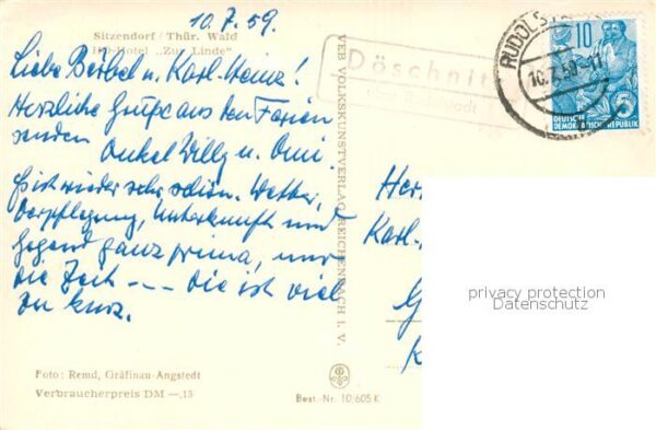 Sitzendorf Thueringen HO-Hotel Zur Linde Aussenansicht – Bild 2