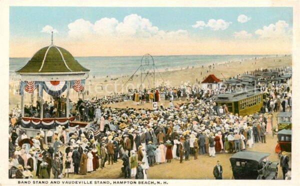 Hampton New Hampshire USA Band Stand and Vaudeville Stand - Strassenbahn