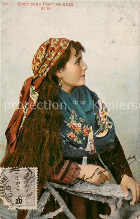 Beira Baixa PT Portugiesische Frau - Kostuem