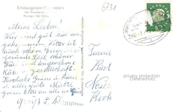 Frankenstein Pfalz Erholungsheim Diemerstein Aussenansicht – Bild 2
