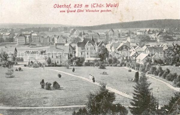 Oberhof  Thueringen Gesamtansicht v. Hotel Wuenscher aus ges.