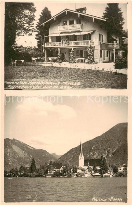 Rottach-Egern Teilansicht u. Landhaus Haase-Aussenansicht