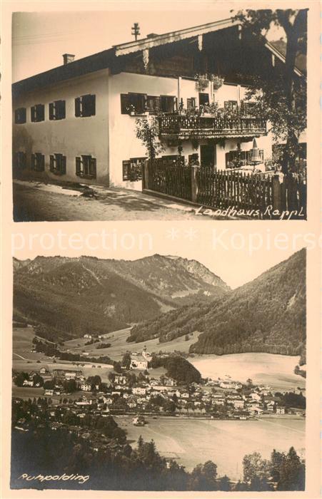 Ruhpolding Fliegeraufnahme u. Landhaus Rappl