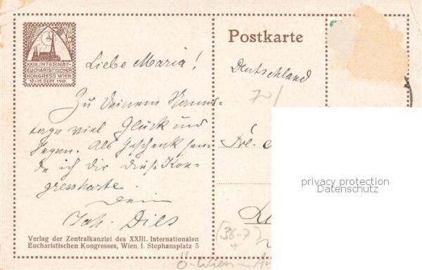 Wien AT Rudolf v. Habsburg verehrt d. allerheiligste Altarssakrament – Bild 2