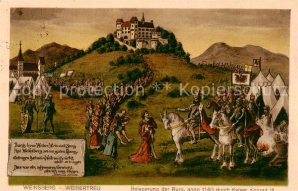 Weinsberg Belagerung d. Burg 1140