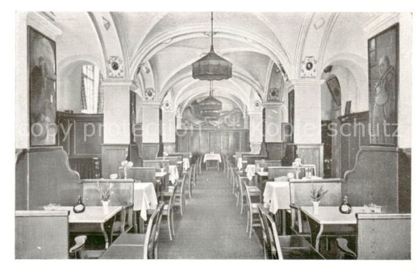 Muenchen Weinrestaurant Apostel-Keller Innenansicht