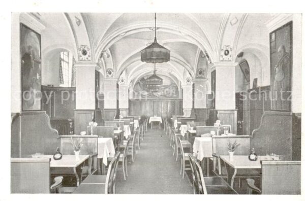 Muenchen Weinrestaurant Apostel-Keller Innenansicht