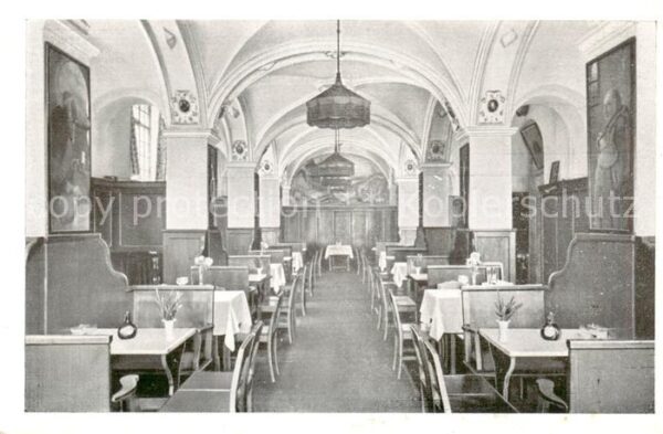 Muenchen Weinrestaurant Apostel-Keller Innenansicht