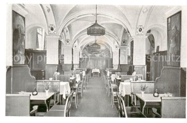 Muenchen Weinrestaurant Apostel-Keller Innenansicht