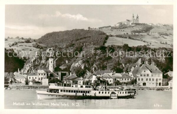 Marbach Donau MArbach m. Wallfahrtsort Maria Taferl - Dampfer