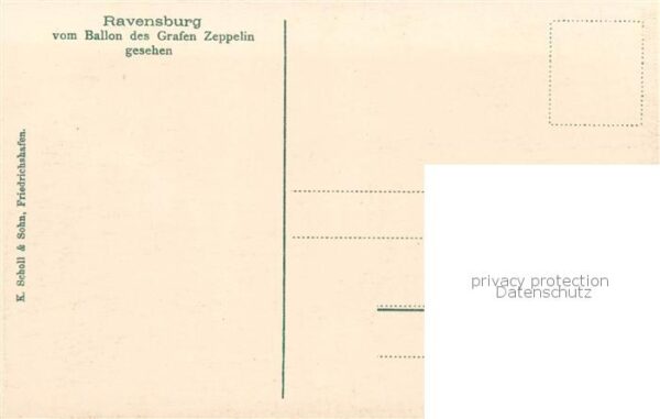 Ravensburg  Wuerttemberg Fliegeraufnahme v. Ballon d. Grafen Zeppelin ges. – Bild 2