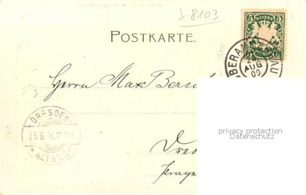 Oberammergau Post Kutsche Kuenstlerkarte – Bild 2