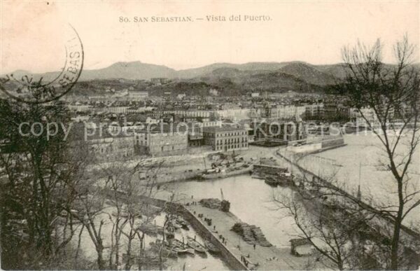San Sebastian  Pais Vasco ES Vista del puerto