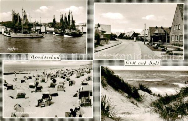 List Sylt Hafen Landwehrdeich Weststrand Duenendurchblick