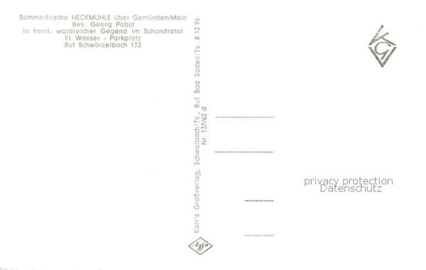 Heckmuehle Gemuenden Schondratal Bayern im Schondratal Panorama – Bild 2