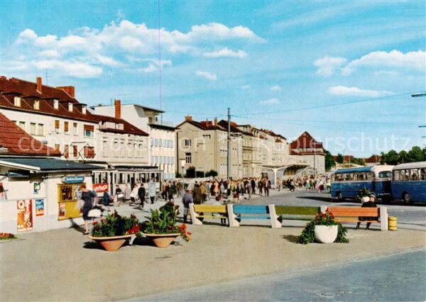 Siegburg Wilhelmstrasse mit Busbahnhof