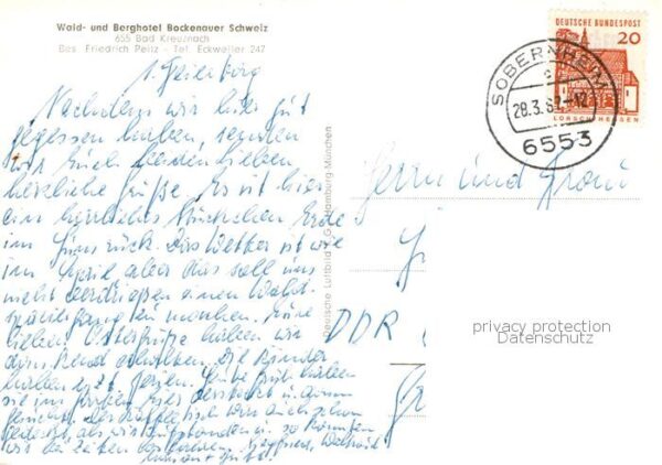 Bad Kreuznach Wald- und Berghotel Bockenauer Schweiz – Bild 2