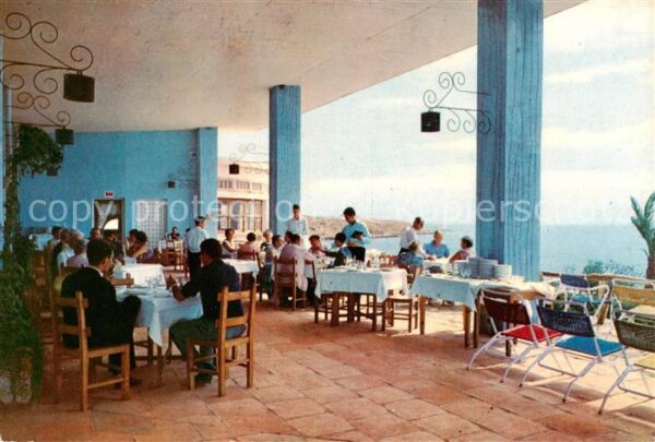 Estepona Malaga Andalucia ES Motel R.A.F. Restaurant Terrasse