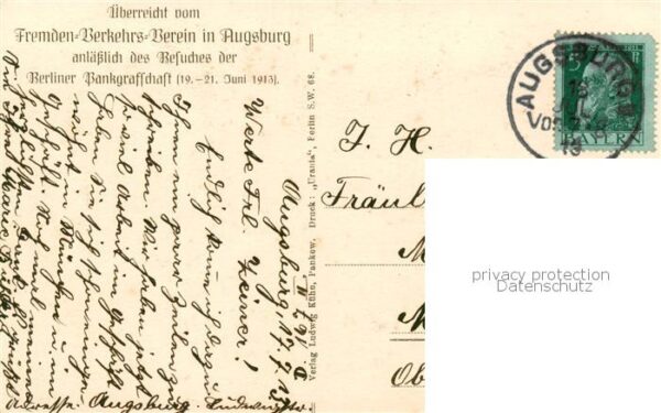 Augsburg Wandgemaelde im grossen Remter der A.P.V. von 1381 Berlin Fremdenverkeh – Bild 2