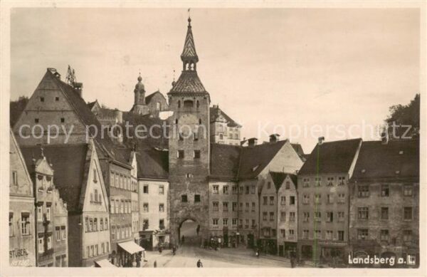 Landsberg Lech Zentrum Altstadt Stadttor Turm