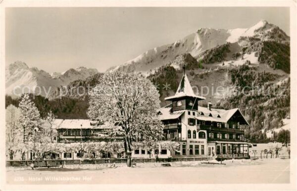 Oberstdorf Hotel Wittelsbacher Hof Winterlandschaft Allgaeuer Alpen