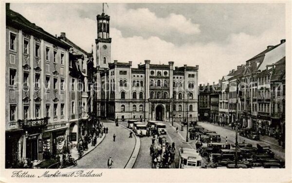 Zittau Markt mit Rathaus
