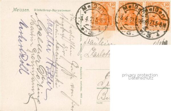 Meissen Elbe Sachsen Winkelkrug Burgzimmer – Bild 2