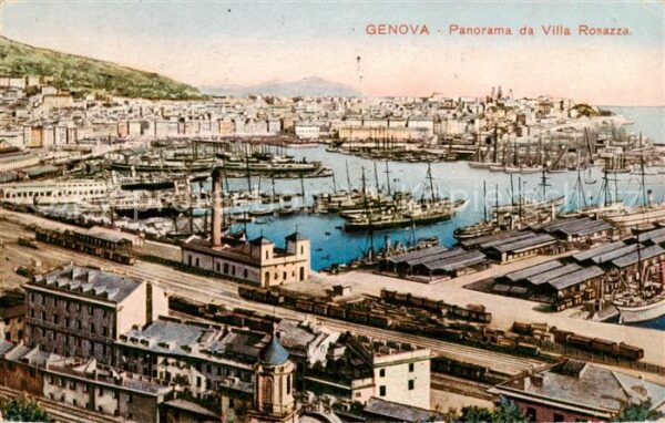 Genova Genua Liguria IT Panorama da Villa Rosazza