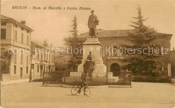Brescia Lombardia Monumento al Moretta e Patrio Ateneo