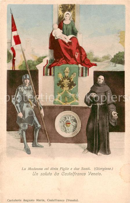 Castelfranco Veneto IT La Madonna col divin Figlio e due Santi