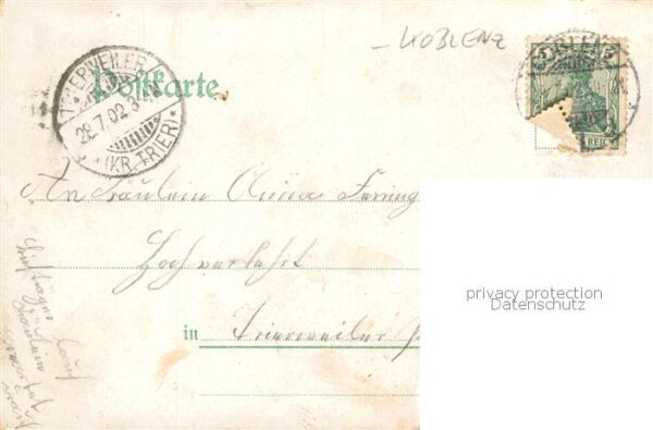 Arenberg Koblenz Kirche Inneres Rosenkranz Gruppe St. Antonius Kreuz Eingang zum – Bild 2