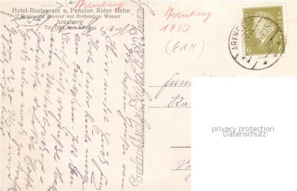 Arenberg Koblenz Hotel Restaurant Pension Roter Hahn – Bild 2