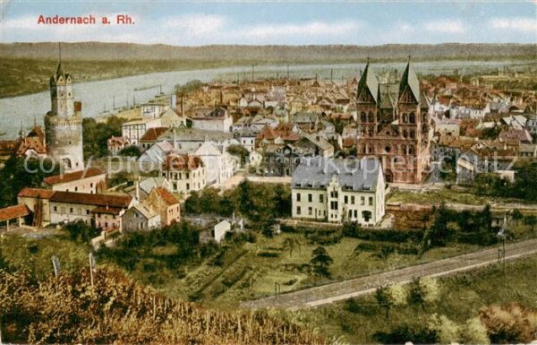 Andernach Rhein Stadtpanorama