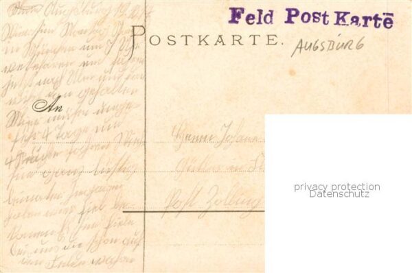 Augsburg Motiv Feldpost – Bild 2