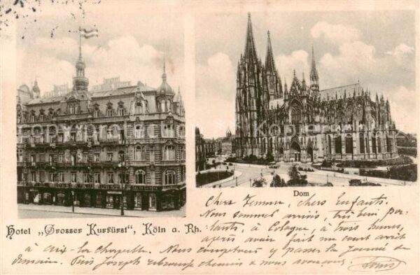 Koeln  Rhein Hotel Grosser Kurfuerst Dom