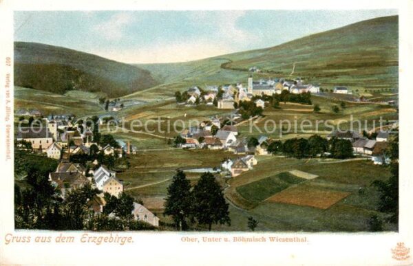 Boehmisch Wiesenthal mit Oberwiesenthal und Unterwiesenthal