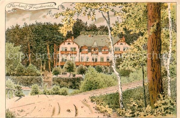 Moritzburg Sachsen Kurhaus Friedewald Kuenstlerkarte